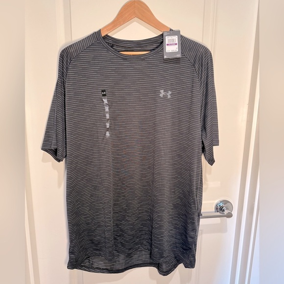 Under Armour Other - UNDER ARMOUR - Men’s Striped Tech Tee - Black Stripe - 2XL - NWT